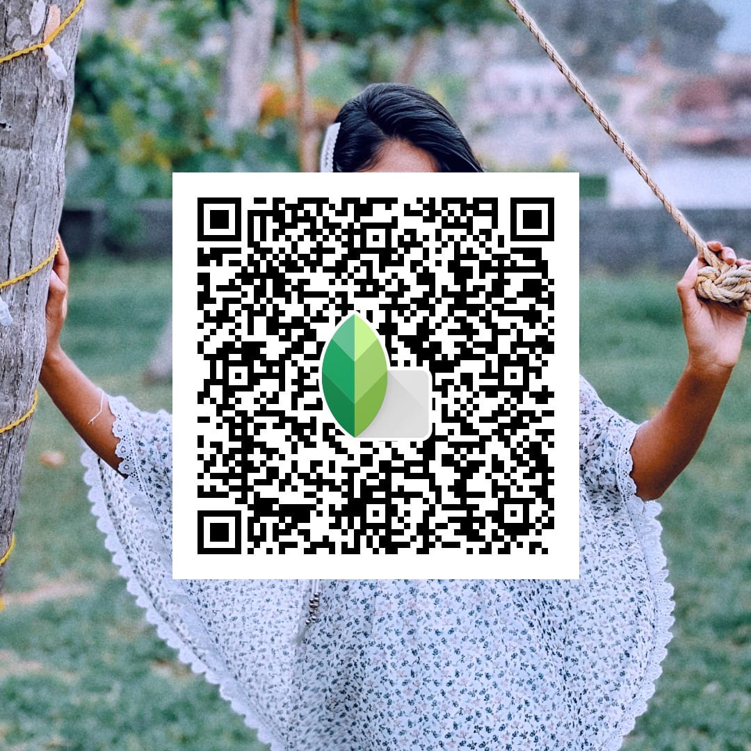 Beautiful Snapseed QR Code Photo