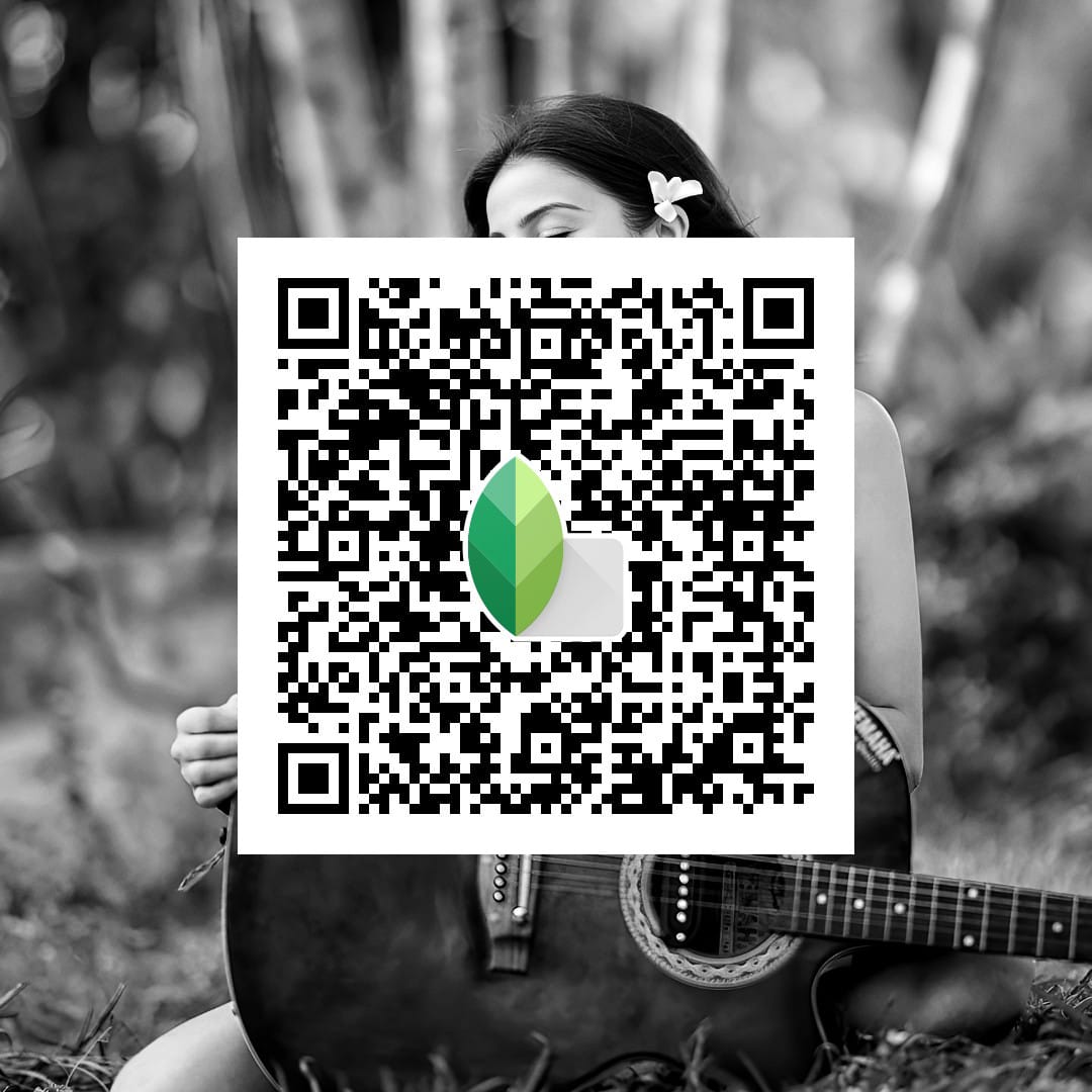 Black And White Snapseed QR Code Preset 