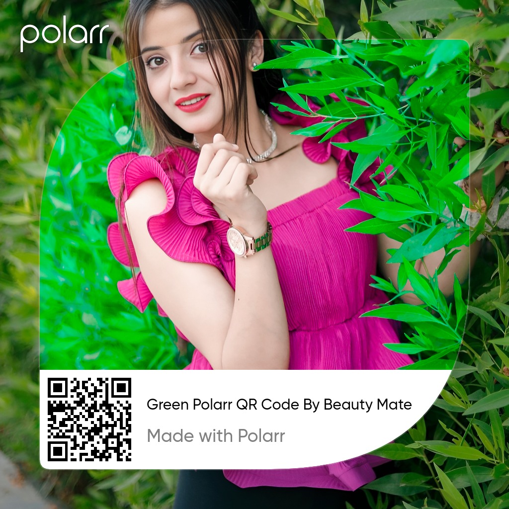 Green Tone Polarr QR Code 